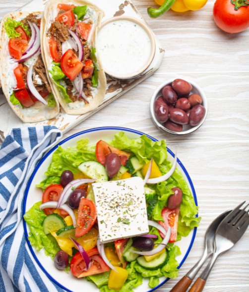 spicy greek salad